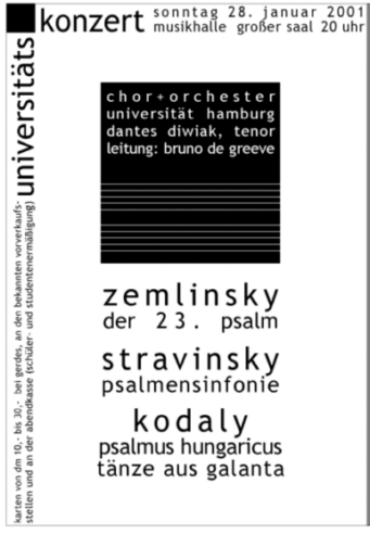 Plakat Konzert 2000/01