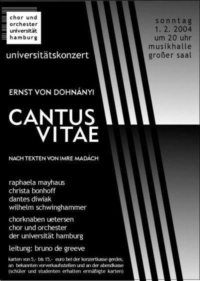Plakat Konzert 2003/04