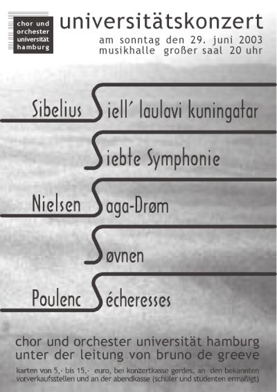 Plakat Konzert 2003