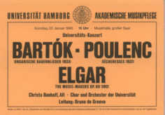 Plakat Konzert 1994/95